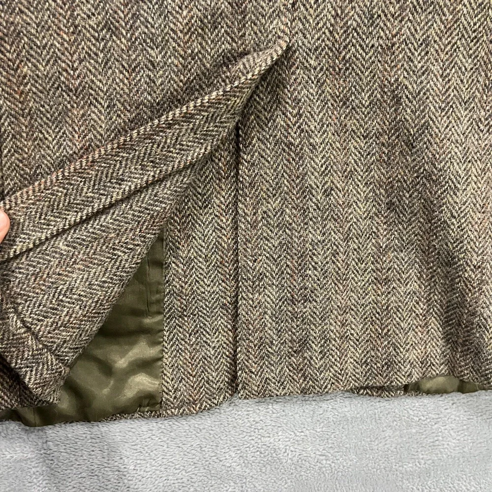 VTG Harris Tweed Blazer Men 40R Scottish Wool‎ Nordstrom Herringbone Sport Coat